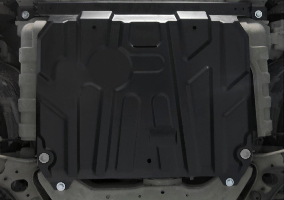 Защита картера и КПП AutoMax для Hyundai Solaris I 2010-2017, сталь 1.4 мм, с крепежом, AM.2343.1