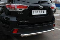 Защита заднего бампера d63 для Toyota Highlander 2013-2016, Руссталь THRZ-001924