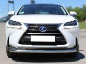 Защита переднего бампера радиусная одинарная d-60 для Lexus NX 2014 F Sport, Технотек LNXFS_1.2