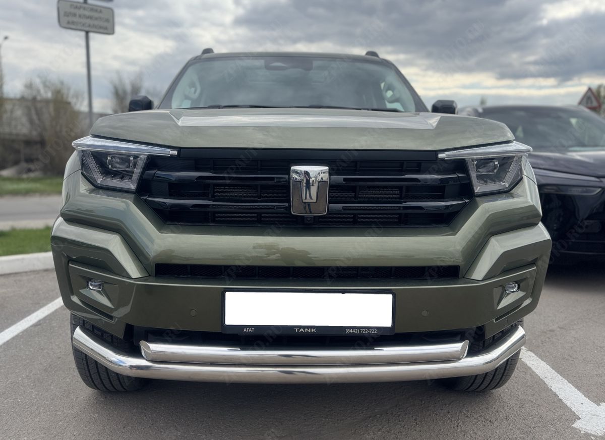 Защита переднего бампера двойная для автомобиля Tank 400   2023 арт. TANK400.23.03