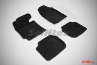 Ковры салонные 3D черные для Hyundai Elantra V (MD) 2011-, Seintex 83731