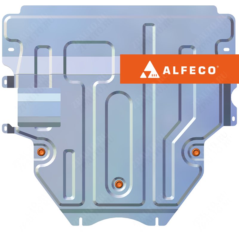 Защита  картера и КПП Mazda Axela 2009-2012 V-1,5;2,0 2WD , ALFeco, алюминий 4мм, арт. ALF1310al-2