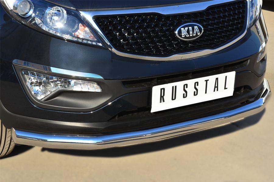 Защита переднего бампера d76 для KIA Sportage 2010-2015, Slitkoff KSGZ-001666