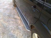 Пороги труба d42 с листом для Peugeot 4007, Slitkoff P4L-000304