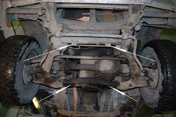 Защита картера и радиатора для MITSUBISHI Pajero I  1982 - 1991, V-2,6; 2,3TD; 2,5TD, Sheriff, сталь 2,5 мм, арт. 14.1100