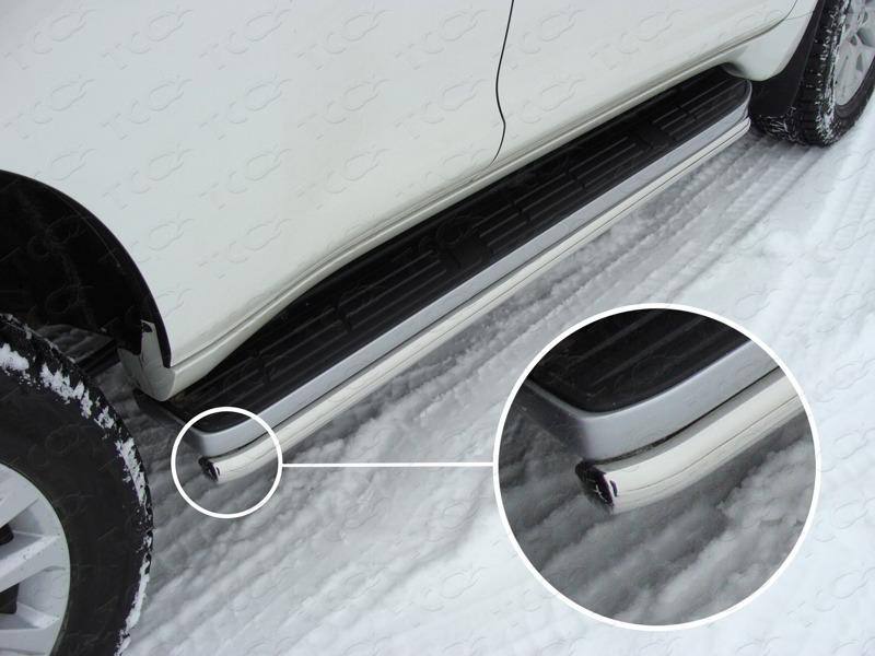 Защита порогов 42,4 мм для автомобиля Toyota Land Cruiser 150 Prado 2013-2017, TCC Тюнинг TOYLC15013-10