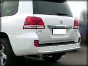 Защита заднего бампера "радиусная" d-76 для Toyota Land Cruiser 200 2007-2012, Технотек LCN_11