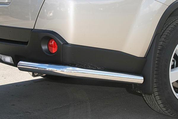 Защита заднего бампера "уголки" d-60  для Nissan X-Trail T31 2007, Технотек NXTN_4.1