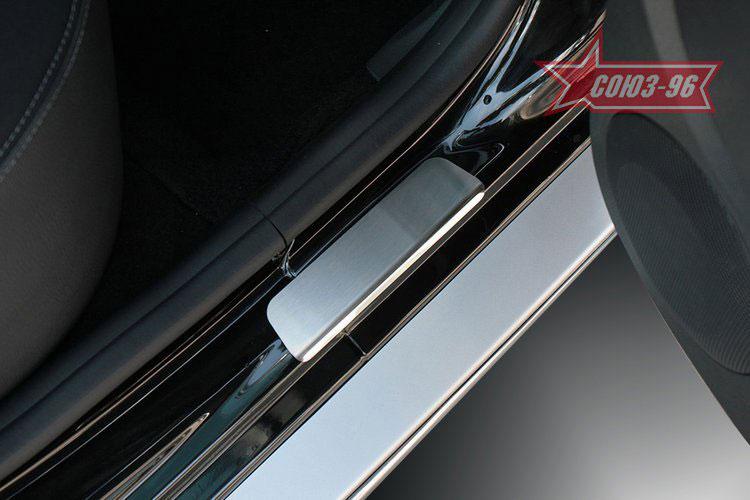 Накладки на пороги без логотипа для Nissan Terrano 2014, Союз-96 NTER.31.3994