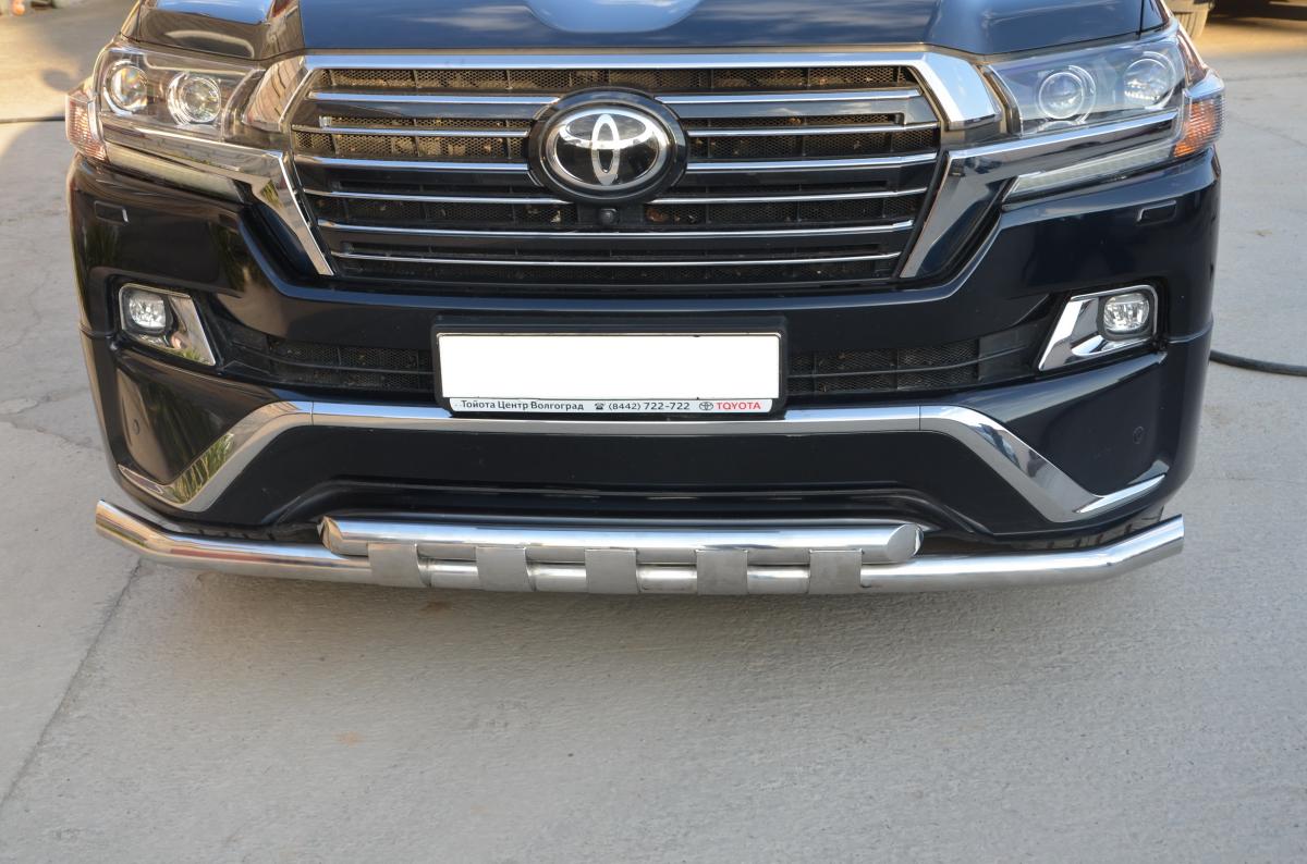 Защита переднего бампера с перемычками        для автомобиля TOYOTA Land Cruiser 200 Executive  2016, Россия TLCE200.16.05