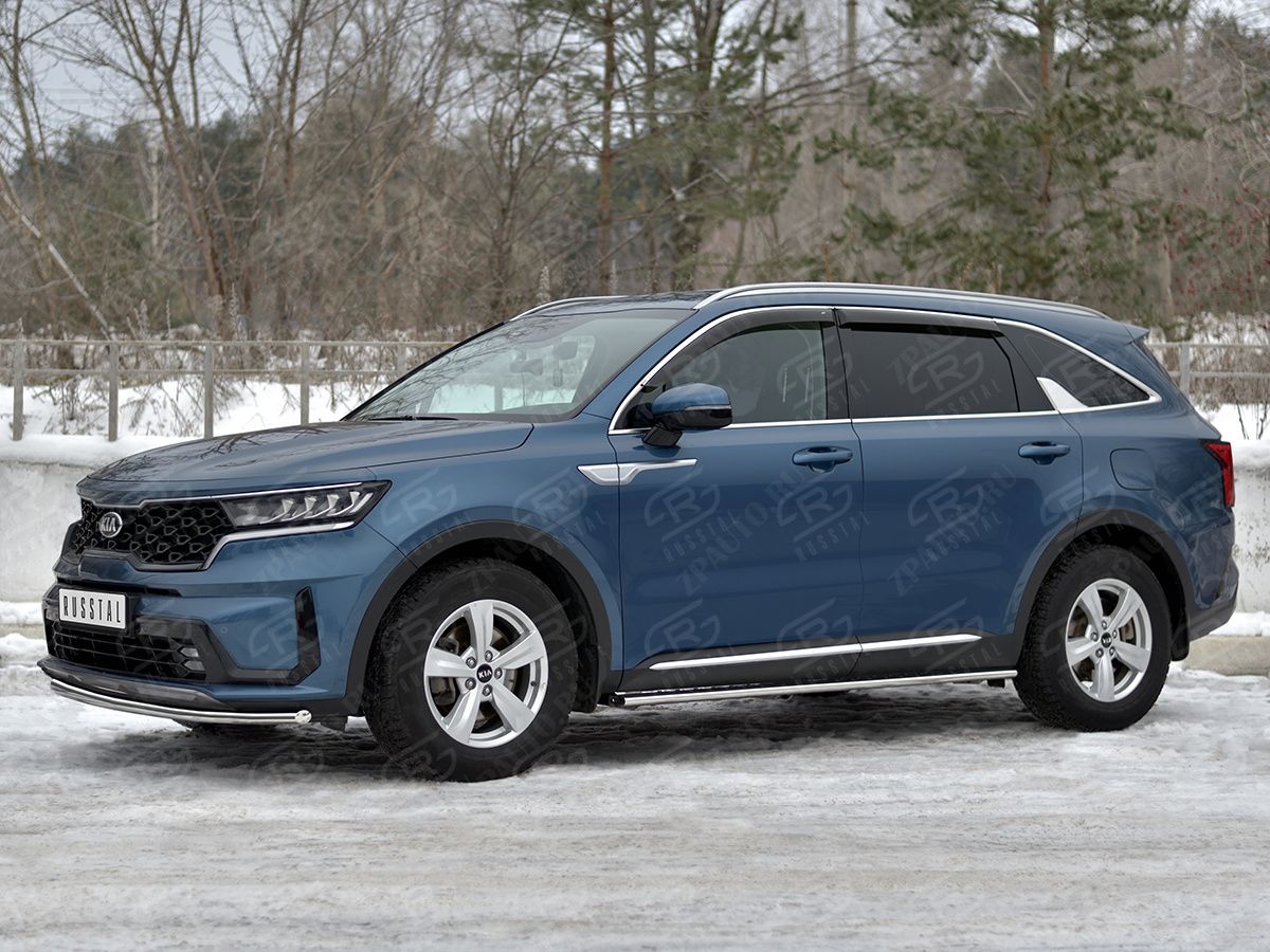 KIA SORENTO 2020- Защита переднего бампера d42 секции KSORZ-004012