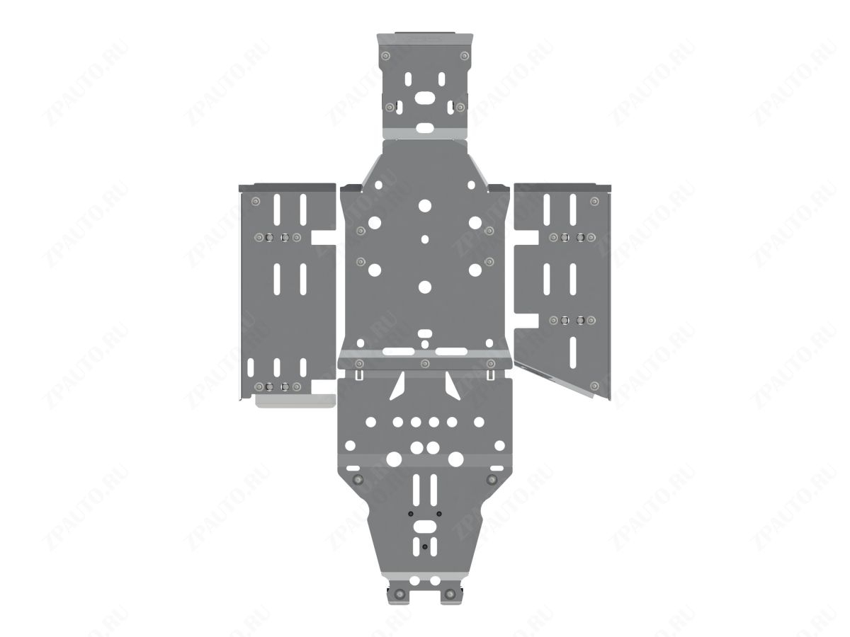 Защита днища для POLARIS Ranger 570 (Mid Size) 2014-19, алюминий 4 мм, STORM, арт. 2955