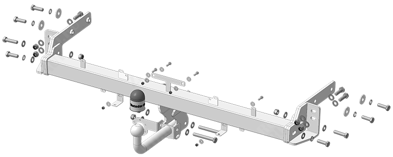Фаркоп KIA Sportage 2018-2022, тип шара A , Motodor, арт.90918-A