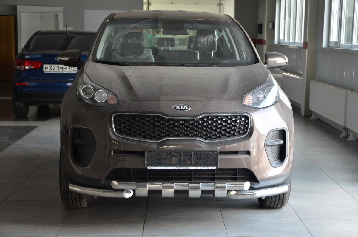 Защита переднего бампера G для автомобиля KIA Sportage 2015 арт. KSP.15.05