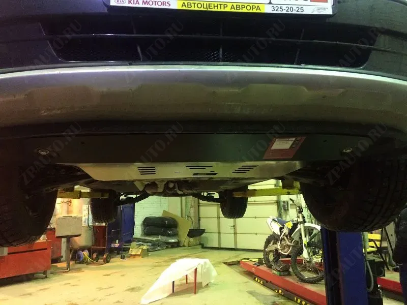 Защита картера и КПП для KIA Sorento Prime   2015 - 2017, V-3,3; 2,2 DSL  AT , Sheriff, сталь 2,5 мм, арт. 11.2866 V1