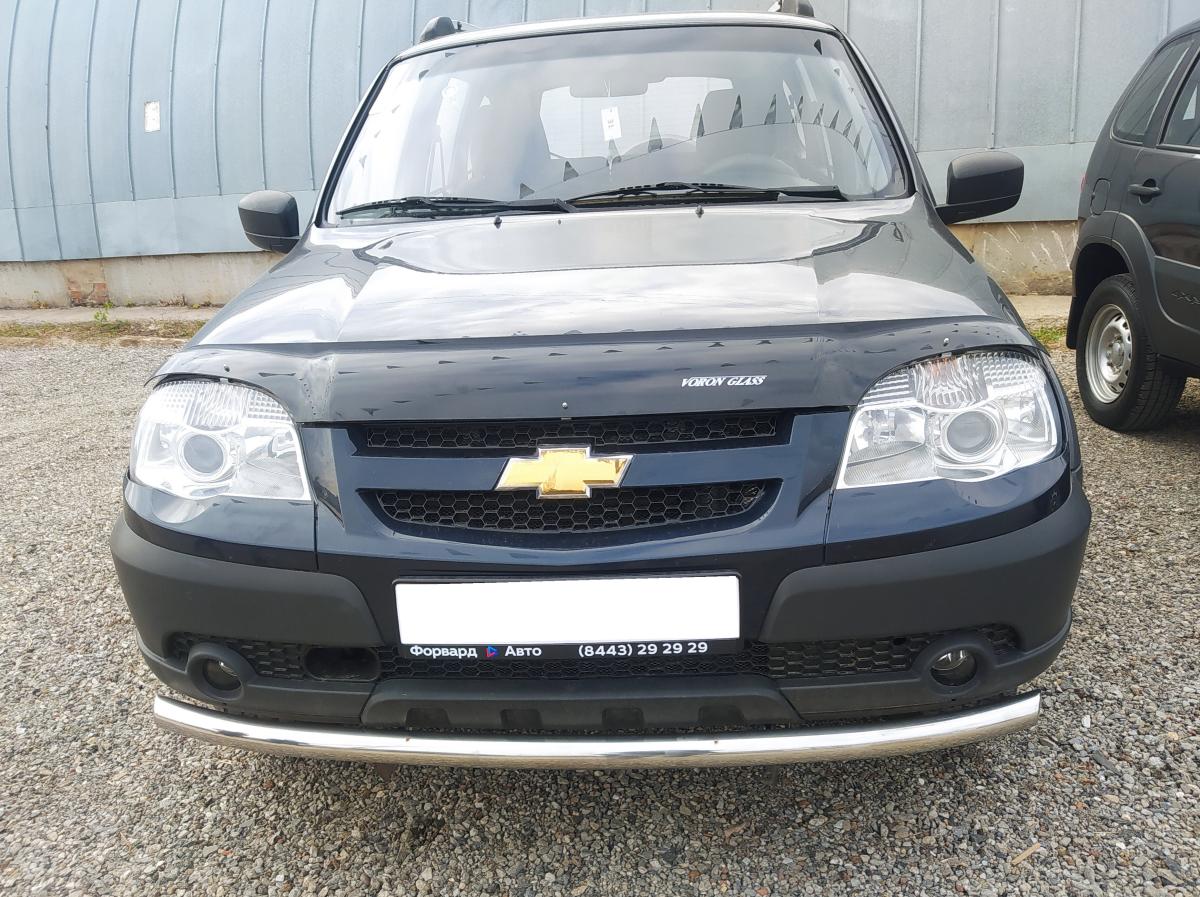 Защита переднего бампера для автомобиля Chevrolet Niva арт. CVNV.10.01-2