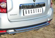 Защита заднего бампера d42/42 для Renault Duster 4x4, Руссталь RD4Z-001542
