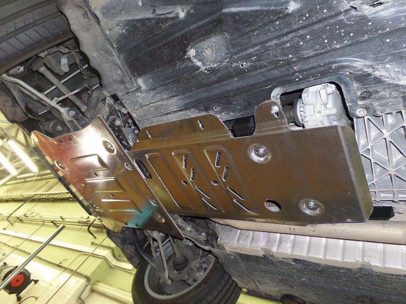 Защита КПП и РК для BMW X 3  2014 - 2016, V-2,0 АТ 4 wd, Sheriff, алюминий 4 мм, арт. 03.2972