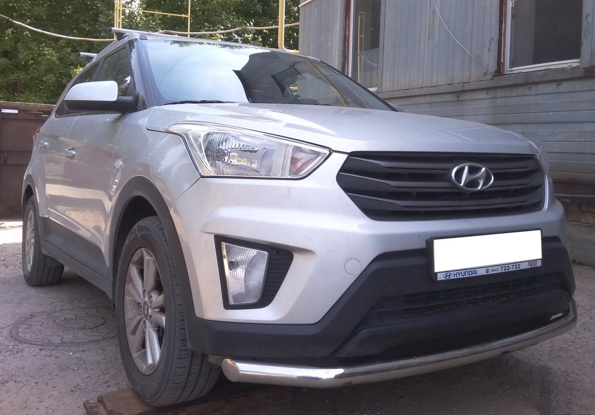 Защита переднего бампера для автомобиля HYUNDAI Creta 2016 арт. HYC.16.01