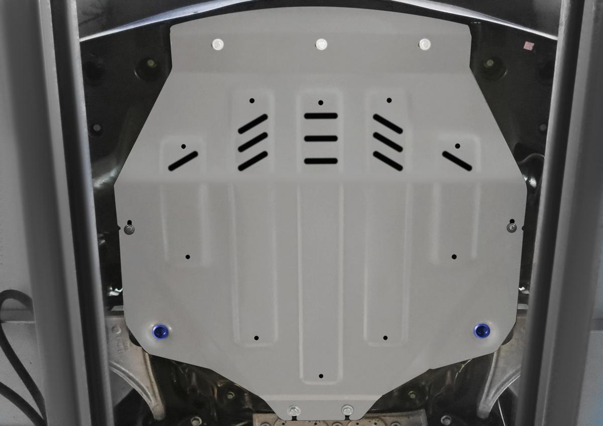 Защита картера и КПП Rival для Acura MDX III 2014-2016, штампованная, алюминий 4 мм, с крепежом, 333.0101.1