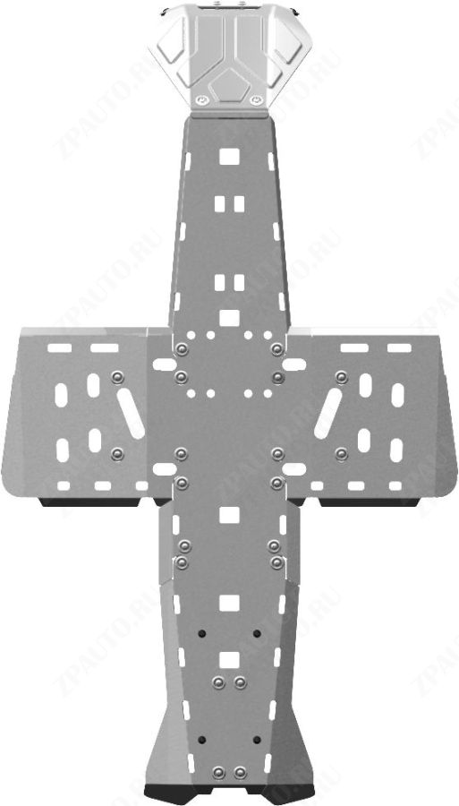 Защита днища для CAN-AM Outlander Max G2 2019-, алюминий 4 мм, STORM, арт. 2334