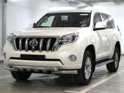 Защита переднего бампера d-76 с доп.накладками для Toyota Land Cruiser 150 Prado 2013, Технотек LCPR13_1.8