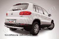 Защита заднего бампера d76 радиусная Volkswagen Tiguan (2011-2016) , Slitkoff, арт. VWTIG-009