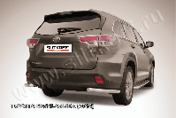 Уголки d57 Toyota Highlander (2014-2016) Black Edition, Slitkoff, арт. THI14-020BE
