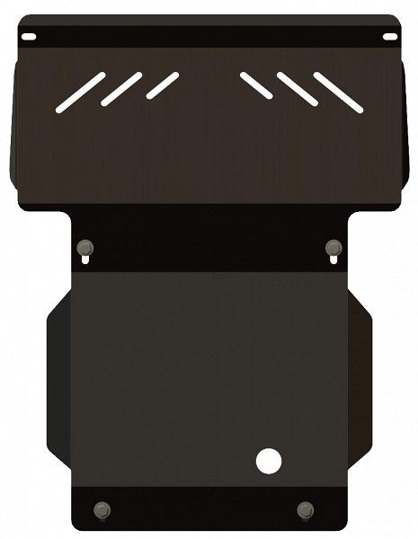 Защита картера для ISUZU D-MAX (Rodeo)  2007 - 2012, V-2,5 TD; 3,0 TD, Sheriff, сталь 2,5 мм, арт. 32.1150