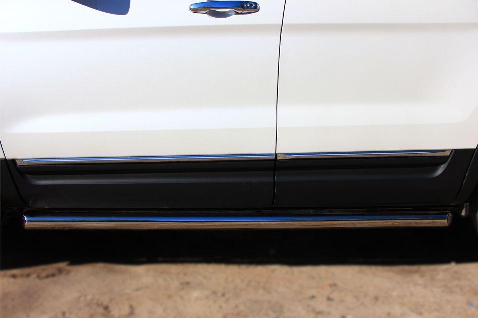 Пороги труба d57 вариант 1 для Ford Explorer 2012, Slitkoff FET-001312