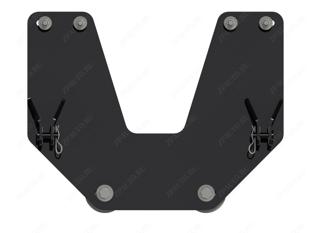 Площадка для крепления снегового отвала (быстросъем) для YAMAHA Rhino 700 2008-14, сталь 5 мм, STORM, арт. MP 0293