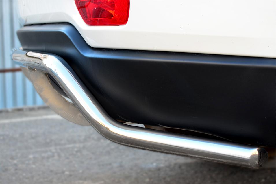 Защита заднего бампера d42 волна для Jeep Grand Cherokee 2013 WK2 компл. Overland, Slitkoff JCOZ-002030