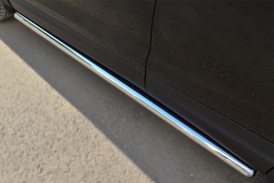 Пороги труба d57 вариант 3 для Nissan Qashqai 14-/15- SPB, Slitkoff NQQT-001790