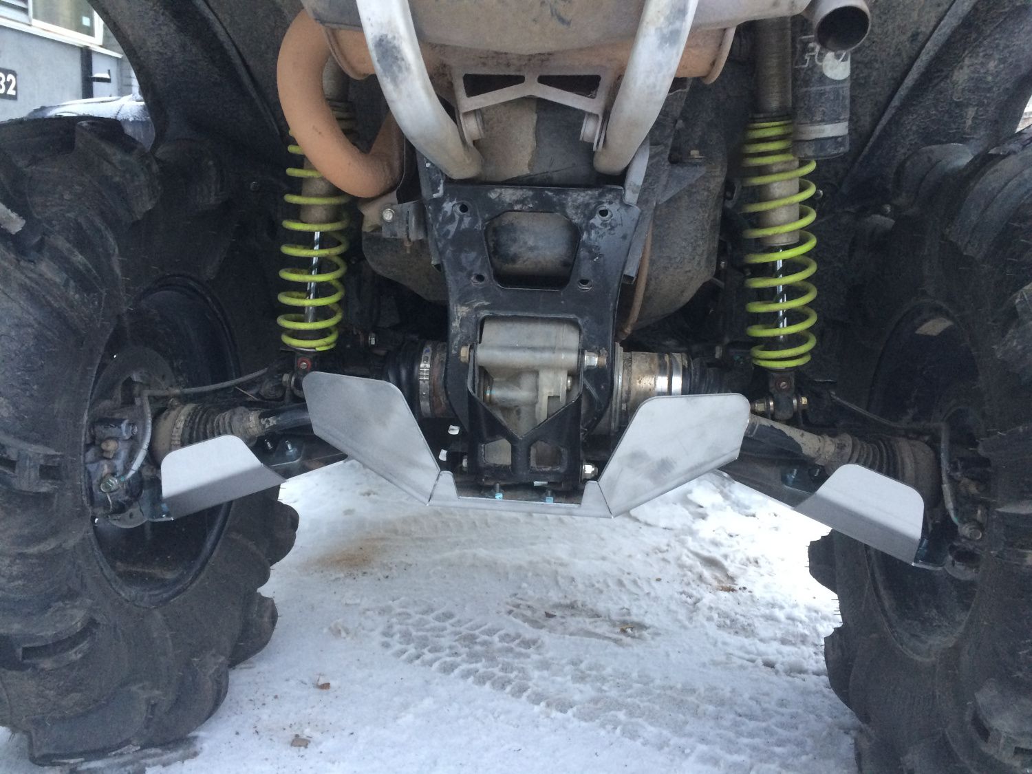 Защита днища для CAN-AM Renegade G2 2017-, алюминий 4 мм, STORM, арт. 3281