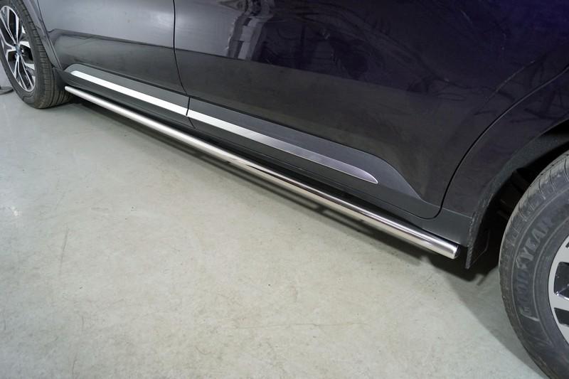 Пороги труба 42,4 мм для автомобиля Kia Carnival (2WD) 2.2D 2021- TCC Тюнинг арт. KIACAR21-30