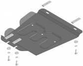 Защита стальная Мотодор (Коробка переключения передач), 2 мм,  Jac T8  2019- арт. 78320