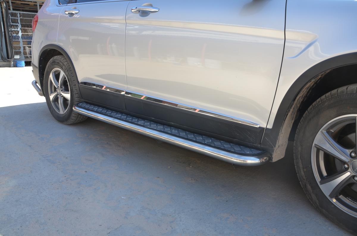 Пороги с накладным листом для автомобиля HAVAL H6 2017 арт. GWH6.17.41-2