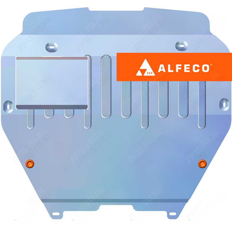 Защита  картера и КПП (установка на пыльник) Volkswagen Multivan (T6) 2015- V-all , ALFeco, алюминий 4мм, арт. ALF2634al-1