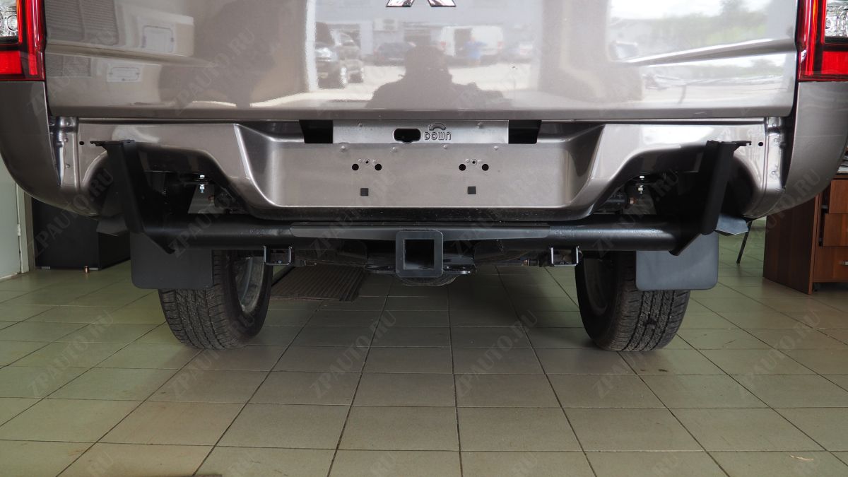 ABC.MCCL200.RB.11.01B Бампер АВС-Дизайн задний с квадратом под ДО Mitsubishi L200 2018- (чёрный)