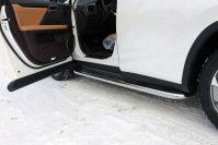 Пороги с площадкой (нерж. лист) 60,3 мм для автомобиля Lexus RX200t/RX300/RX350/RX450h (AL20) 2015- (F-Sport), TCC Тюнинг LEXRX200tFS15-07