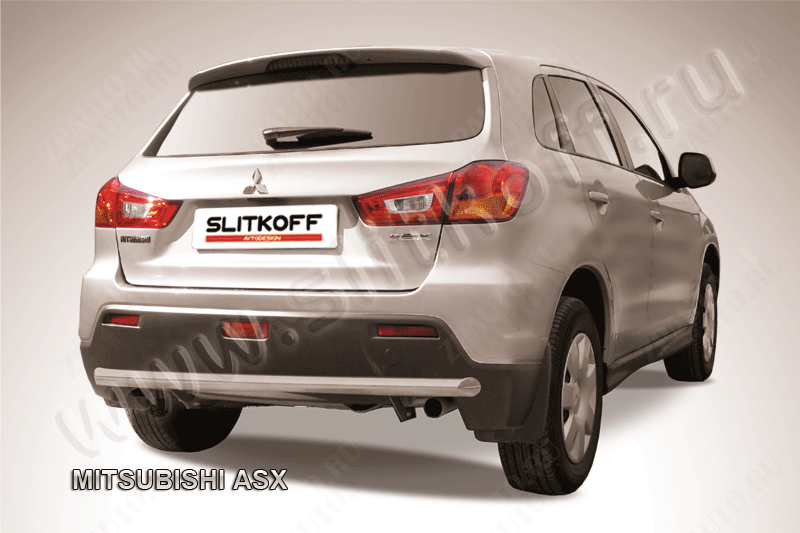 Защита заднего бампера d57 Mitsubishi ASX (2010-2013) , Slitkoff, арт. MAS013