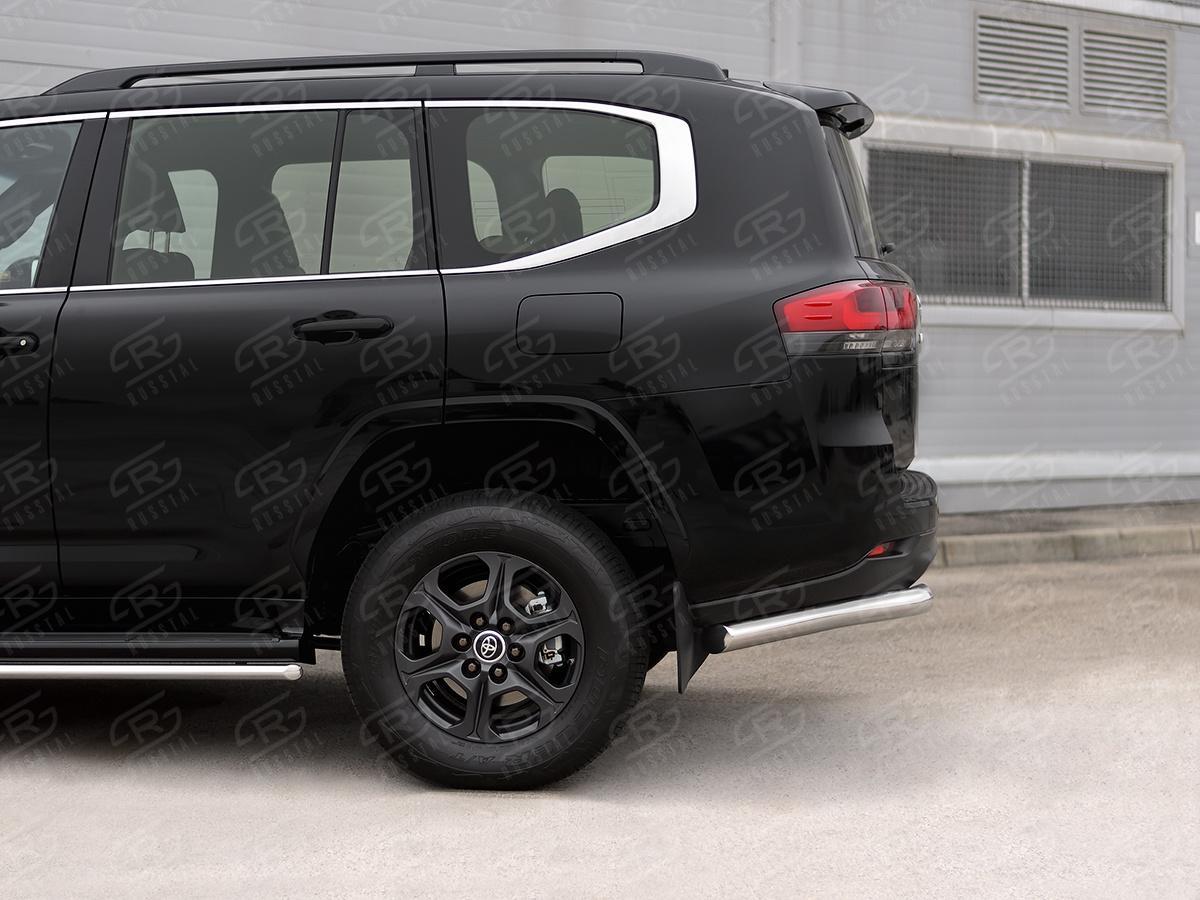 TOYOTA LAND CRUISER 300 2021 - Защита заднего бампера уголки d76 секции TLCZ-003794