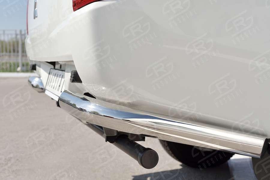 Защита заднего бампера уголки d76 Mitsubishi L200 2015, Slitkoff ML2Z-002254