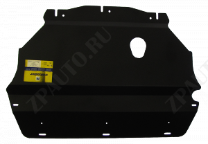 Защита двигателя, кпп стальная Motodor для Volkswagen Tiguan 2007-2016 (3 мм, сталь), 12705