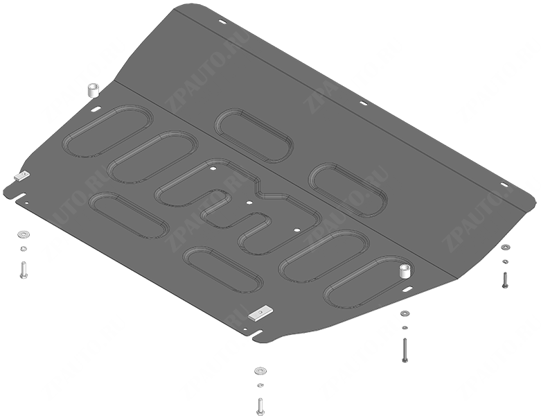 Защита стальная Мотодор (Двигатель,Коробка переключения передач), 2 мм,  Tenet T8  2025- арт. 79017
