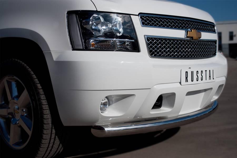 Защита переднего бампера d76 для Chevrolet Tahoe 2012, Руссталь CTHZ-000926