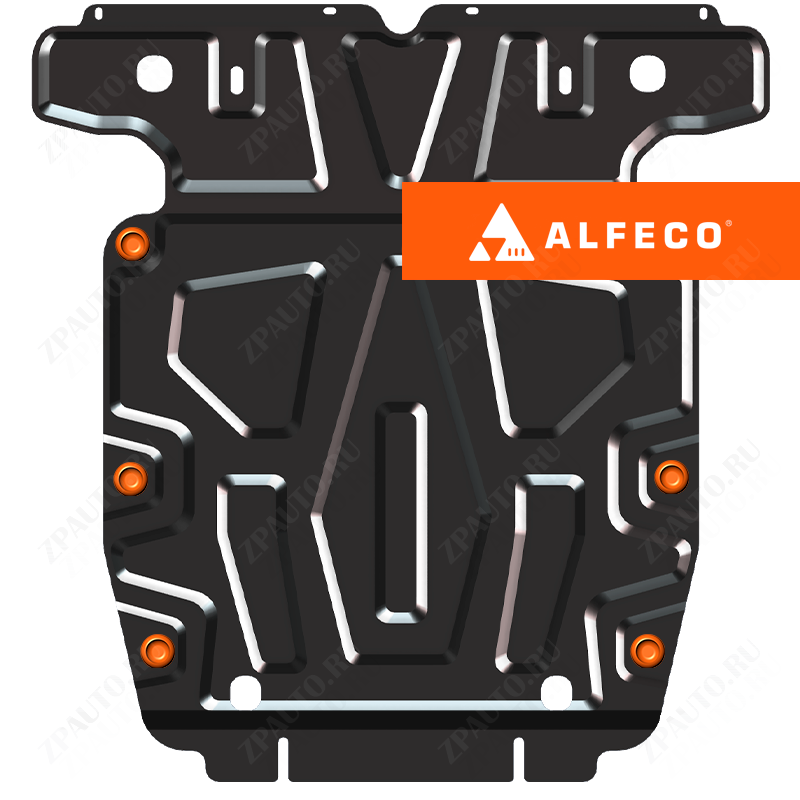 Защита  картера Volkswagen Touareg (NF) 2010-2018 V-all , ALFeco, сталь 2мм, арт. ALF5001st-2