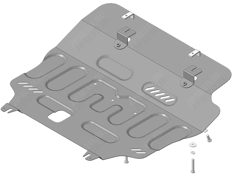 Защита стальная Мотодор (Двигатель, Коробка переключения передач), 2 мм,  для Geely Atlas Pro  2021- арт. 74203