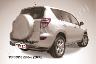 Уголки d76+d42 двойные черные Toyota Rav-4 (2010-2016) , Slitkoff, арт. TR410-016B