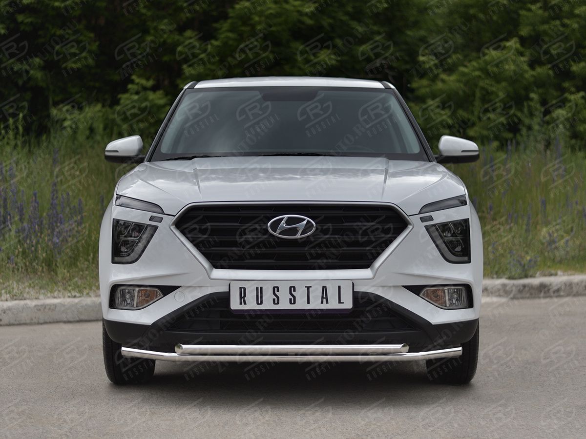 HYUNDAI CRETA 2021- Защита переднего бампера d42 секции-d42 дуга HCRZ-003816
